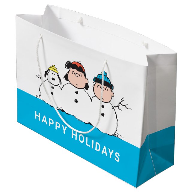 Bolsa De Regalo Grande Cacahuetes | 3 Persona Snowman (Angulo reverso)