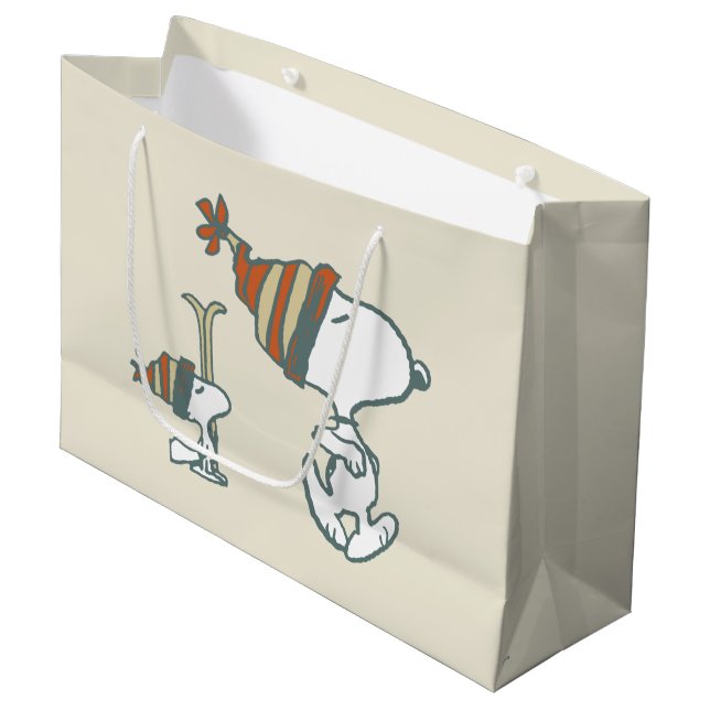 Bolsa De Regalo Grande Cacahuetes | Viaje para esquiar Snoopy & Woodstock (Angulo Anverso)