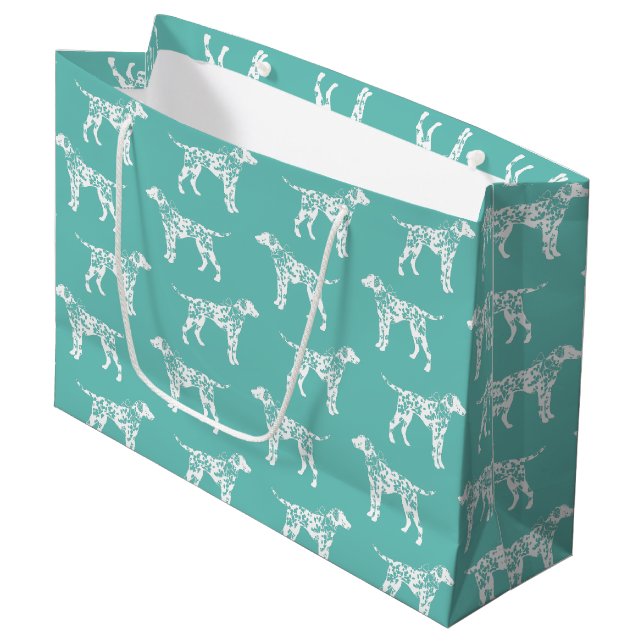 Bolsa De Regalo Grande Cachorro de perro dálmata (Angulo Anverso)