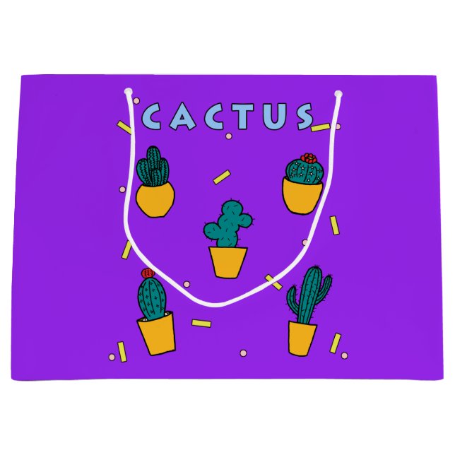 Bolsa De Regalo Grande Cactus (Anverso)
