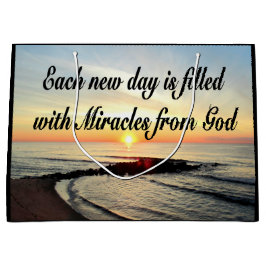 BOLSA DE REGALO GRANDE CADA DÍA SON MILAGROS DE DIOS