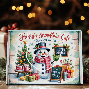 Bolsa De Regalo Grande Café Copo de Nieve Vintage Frosty