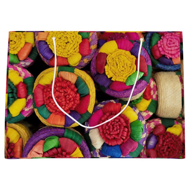 Bolsa De Regalo Grande Cajas de mimbre mexicanas (Anverso)