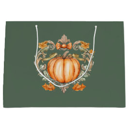 Bolsa De Regalo Grande Calabaza de otoño elegante