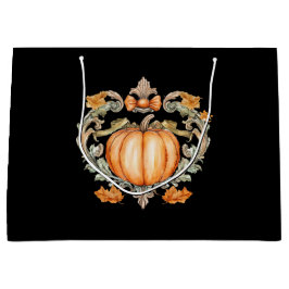 Bolsa De Regalo Grande Calabaza de otoño elegante