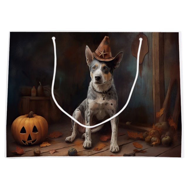 Bolsa De Regalo Grande Calabazas de ganado australiano asustan a Hallowee (Anverso)