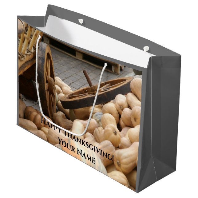 Bolsa De Regalo Grande Calabazas y rueda (Angulo Anverso)