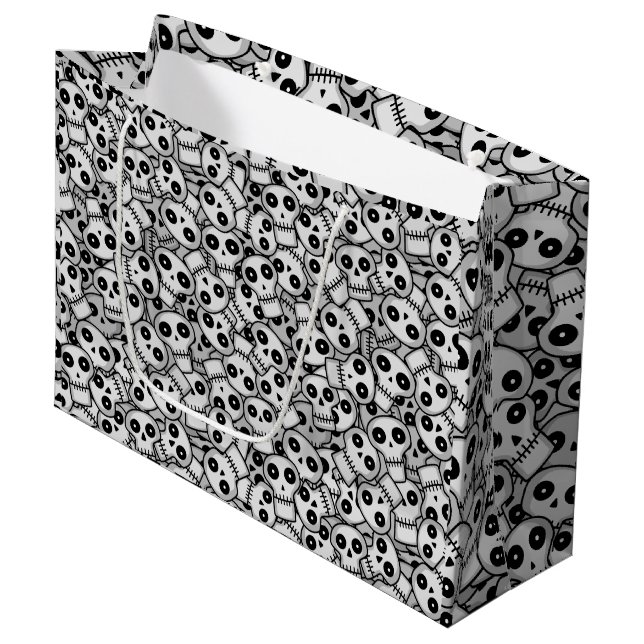 Bolsa De Regalo Grande Calaveras agrupadas (Angulo Anverso)