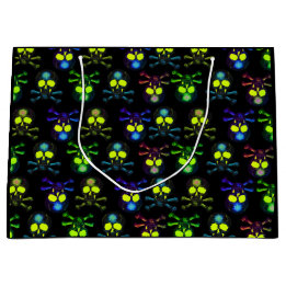 Bolsa De Regalo Grande Calaveras fantasma piratas de punk - Azul pesadill