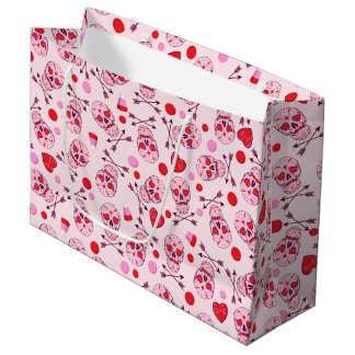 Bolsa De Regalo Grande Calaveras y Flechas de azúcar al azar en el corazó