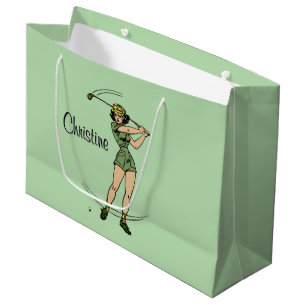 Bolsa De Regalo Grande Cálido para Golfing Personal Lady Golfer Green