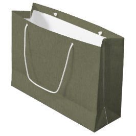 Bolsa De Regalo Grande Calm & simple olive green textured background