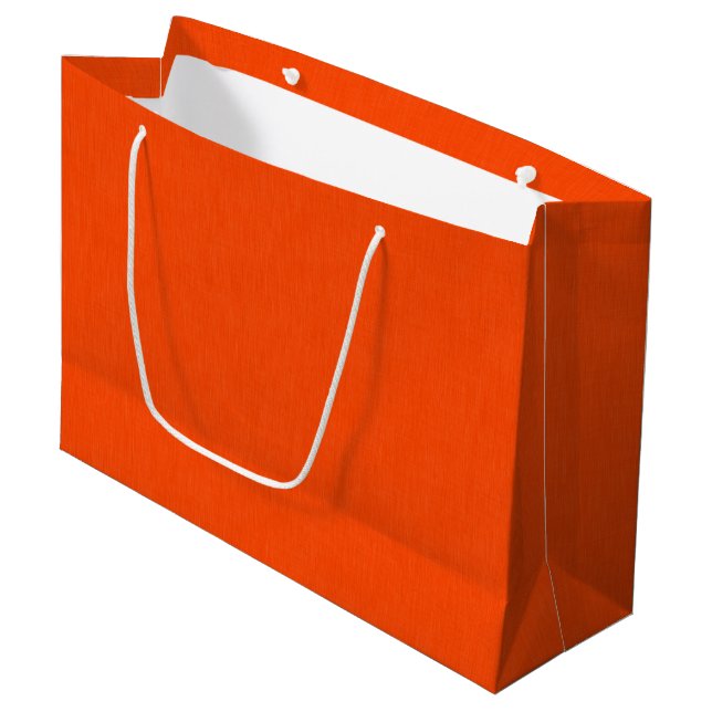 Bolsa De Regalo Grande Calm & simple orange textured background  (Angulo Anverso)
