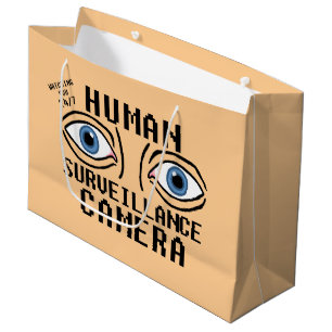 Bolsa De Regalo Grande Cámara de Vigilancia Humana Humor Seco