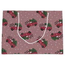 Camión Rojo Vintage de Feliz Navidad