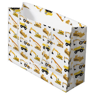 Bolsa De Regalo Grande Camiones de construcción