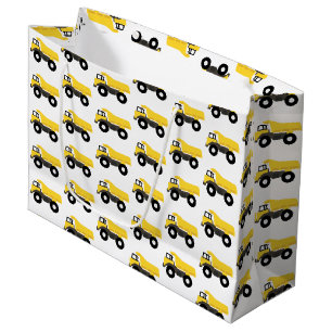 Bolsa De Regalo Grande Camiones de construcción de camiones volcados