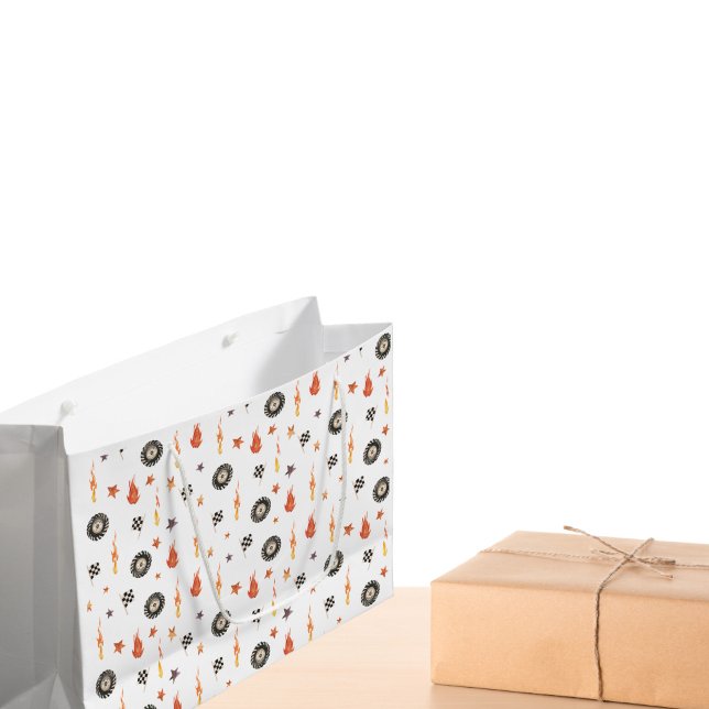 Bolsa De Regalo Grande Camiones de niños modernos Carreras Cheques acuare (Subido por el creador)