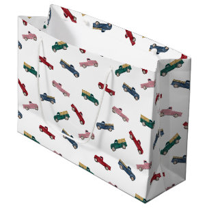 Bolsa De Regalo Grande Camiones de recogida Vehículos Cute Transporte Aut