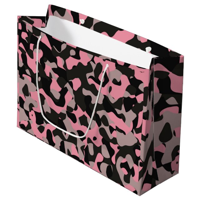 Bolsa De Regalo Grande Camo rosa (Angulo Anverso)