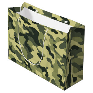 Bolsa De Regalo Grande Camo verde