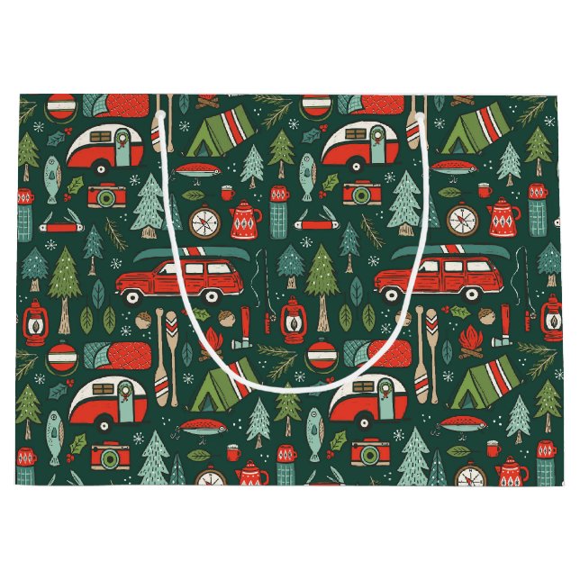 Bolsa De Regalo Grande Camping de Navidades rusos (Anverso)