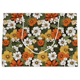 Bolsa De Regalo Grande Campo de flores