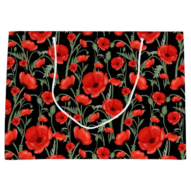 Bolsa De Regalo Grande Campos de Amapolas (Anverso)