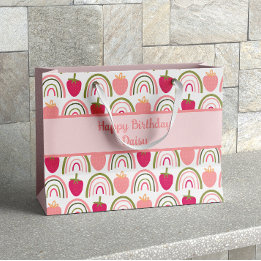 Bolsa De Regalo Grande Campos de fresa Delight 1