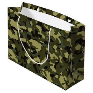 Bolsa De Regalo Grande Camuflaje de la Primavera del Euro