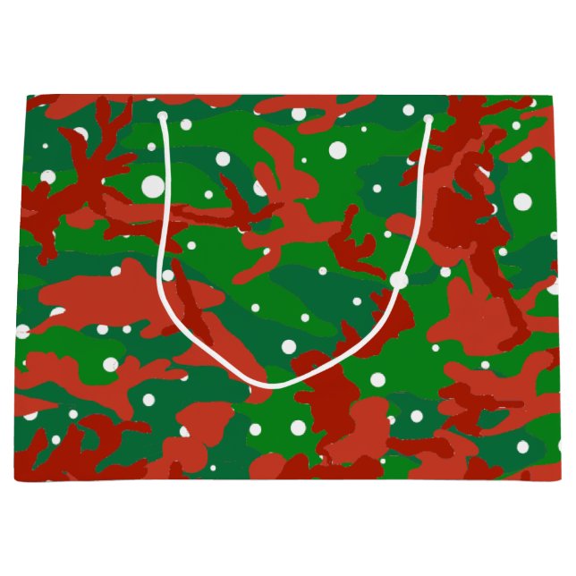 Bolsa De Regalo Grande Camuflaje Haus Of Camo Xmas (Anverso)
