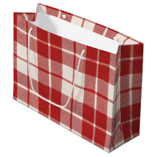 Bolsa De Regalo Grande Caña de Caramelo Roja