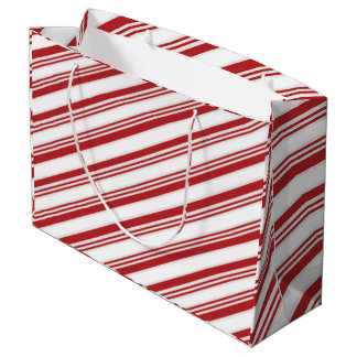 Bolsa De Regalo Grande Candy Cane