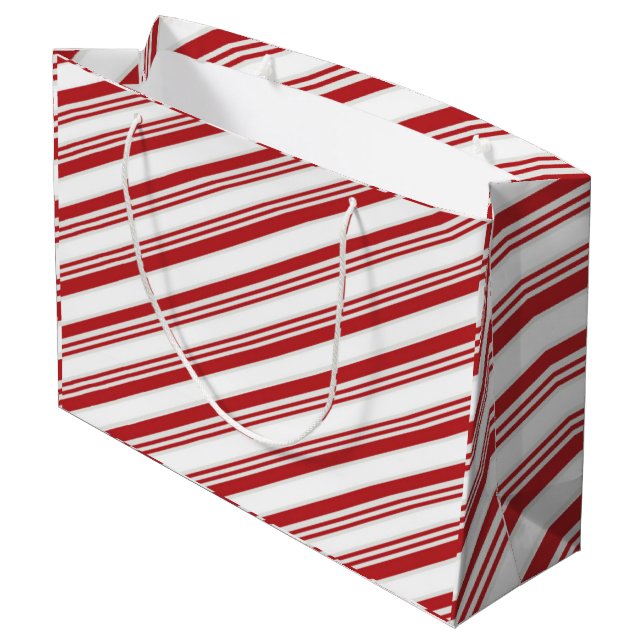 Bolsa De Regalo Grande Candy Cane (Angulo reverso)