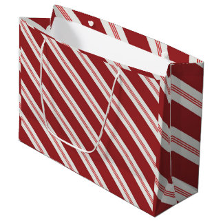 Bolsa De Regalo Grande Candy Cane