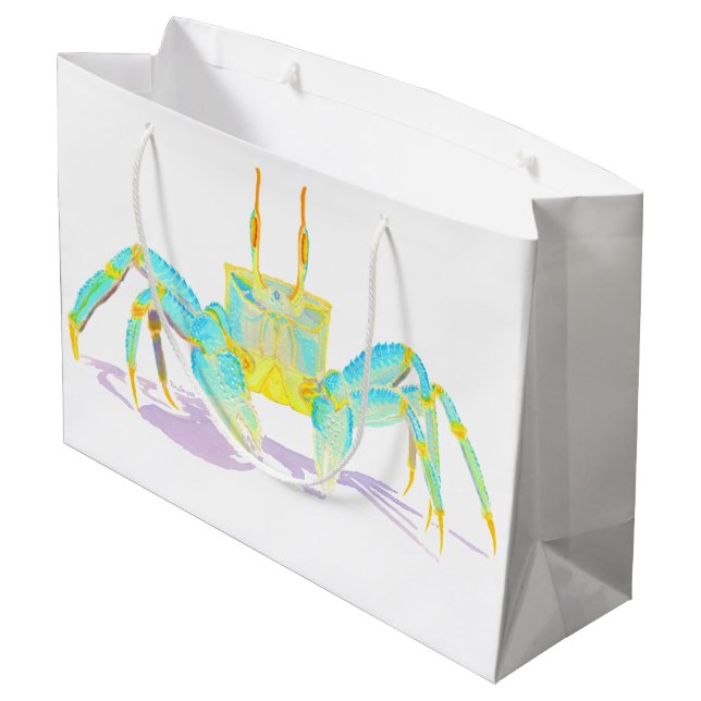 Bolsa De Regalo Grande Cangrejo de la turquesa (Angulo reverso)