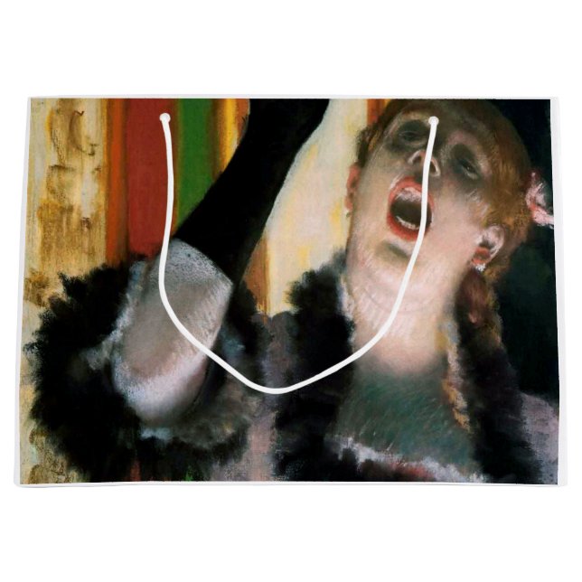 Bolsa De Regalo Grande Cantante con un guante, Edgar Degas (Anverso)