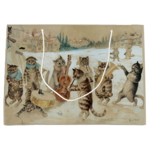 Bolsa De Regalo Grande Canto de gatos Carol por Louis Wain