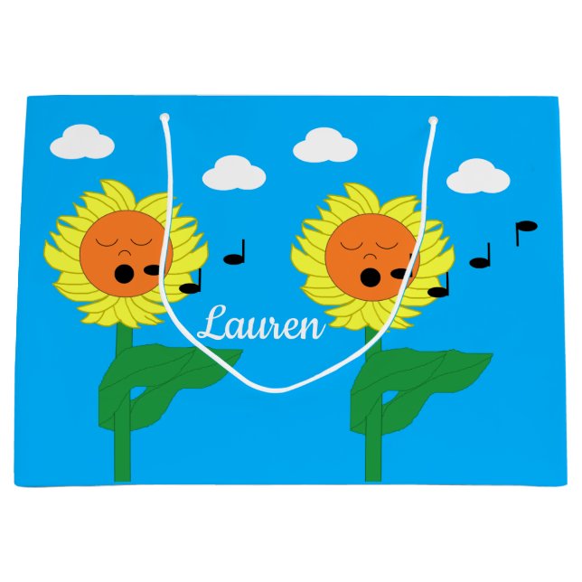 Bolsa De Regalo Grande Canto de los girasoles (Anverso)