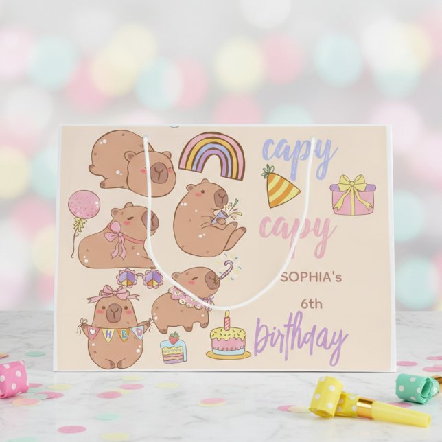 Bolsa De Regalo Grande Capy capy birthday (Subido por el creador)