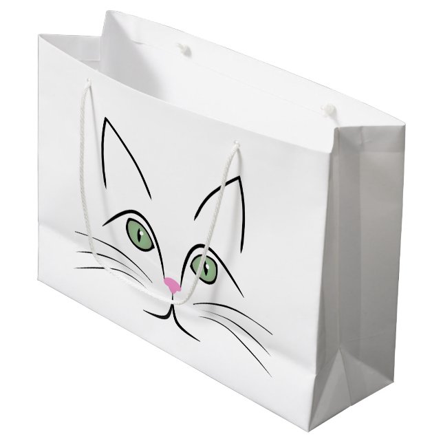 Bolsa De Regalo Grande Cara de gato (Angulo Anverso)