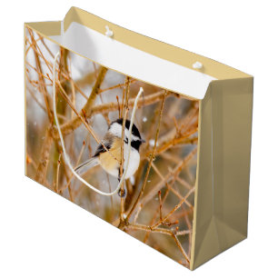 Bolsa De Regalo Grande Carbonero Capiblanco - Fotografía Original