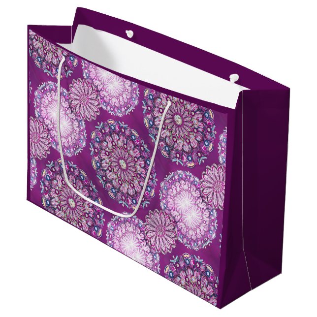 Bolsa De Regalo Grande Cardinal Red Rosace (Angulo Anverso)