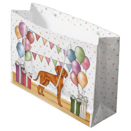 Bolsa De Regalo Grande Caricatura húngara de Vizsla