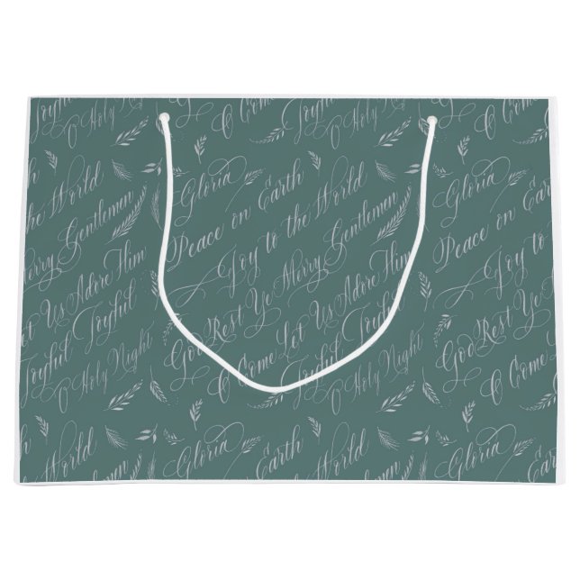 Bolsa De Regalo Grande Caroles azules congelados (Anverso)