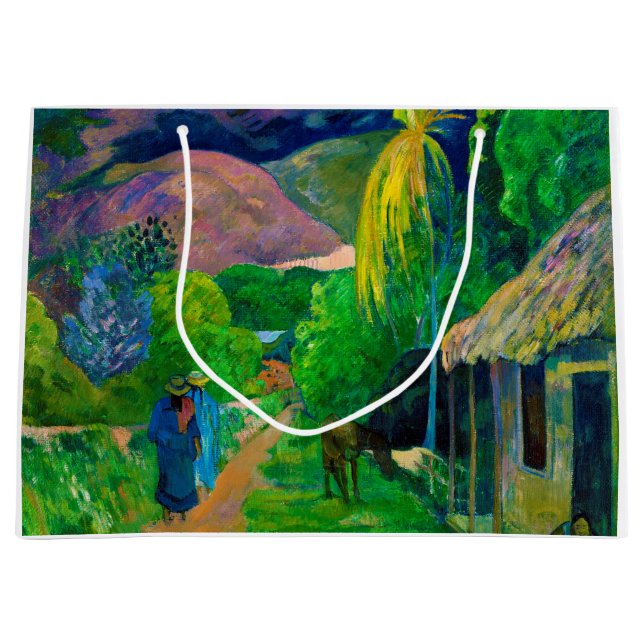 Bolsa De Regalo Grande Carretera en Tahití, Gauguin (Anverso)