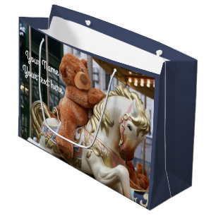 Bolsa De Regalo Grande Carrusel con Teddy Bear