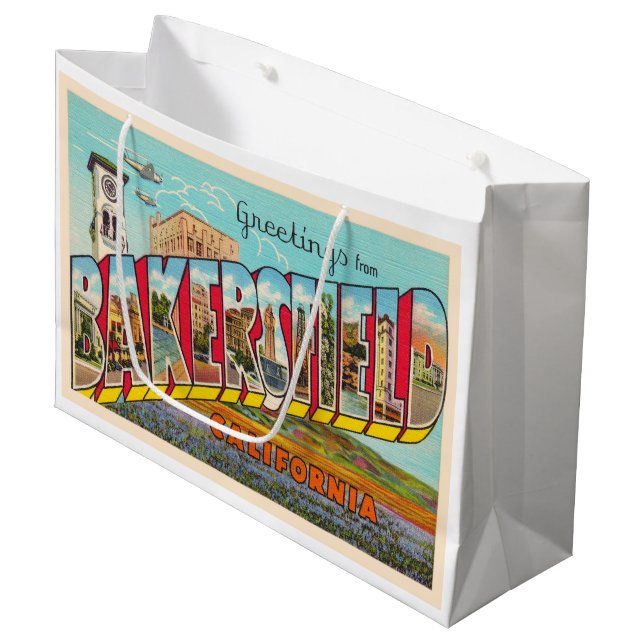 Bolsa De Regalo Grande Carta grande Bakersfield California (Angulo Anverso)