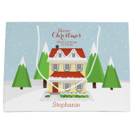 Bolsa De Regalo Grande Casa abierta de navidades