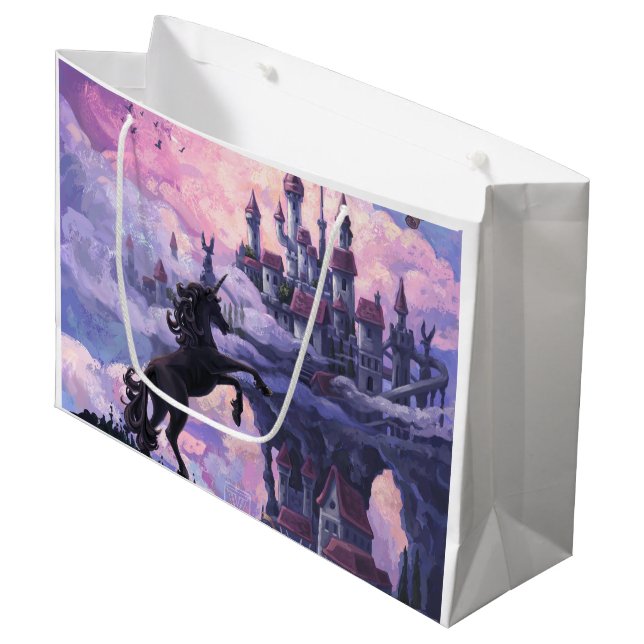 Bolsa De Regalo Grande Castillo de Unicorn (Angulo Anverso)